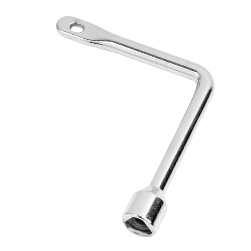 Yenvory Llave triangular de 7 mm en forma de L, buje hexagonal de 13 mm, 69 x 64 mm (2,7 x 2,5 pulgadas), herramienta de aleación de zinc para instalaciones públicas, armarios de suministros