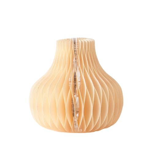 紙から生まれたフラワーベース Dress Pot Sサイズ オレンジ
