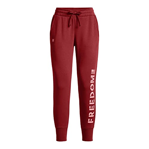 Pantalon de jogging Under Armour Freedom Rival molleton rose L - 3