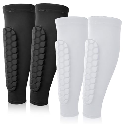 2 Pares Espinilleras Futbol Niño Espinillera Futbol Espinilleras Pequeñas Juego Negro y Blanco, Resistentes y Fáciles de Lavar, para Todas Las Temporadas, Diseño Duradero Entrenamiento y Partidos (S)