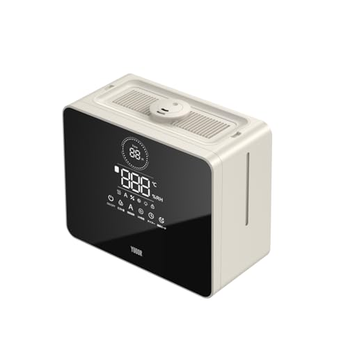 加湿器 9L大容量 超音波＆加熱ハイブリッド式 上部給水 UV除菌 多重除菌 最大加湿量550ml/h 360°回転吹出口 ミスト量調整 静音設計 切タイマー チャイルドロック 空焚き防止 リモコン付き whiteのサムネイル