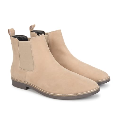 Image of YOHO Comfortable Boots For Men | Extra Cushioned Foot Bed And Skin Friendly Ankle Boot With Low Heels | PU Finish Material | Trendy, Stylish & Casual Boots | Winter, Snow & Holiday Outings