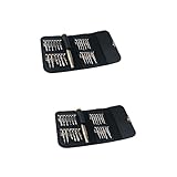 Kit d'outils pour ordinateur portable : indispensable pour les réparations où des outils de précision sont utilisés avec un en cuir bien organisé.