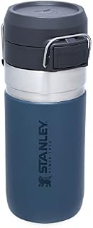 STANLEY Quick Flip Stainless Steel Water Bottle 1.06L / 36OZ Charcoal  Leakproof Insulated Water Bottle - Push Button Locking Lid - BPA-Free Thermos Flask - Cup Holder Compatible - Dishwasher Safe