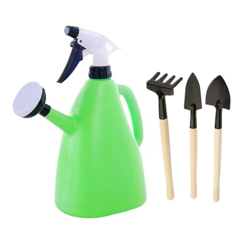 Moreeulsi Regadera de flores | Botella de riego de 1 litro | Herramienta de aspersor ajustable, suministros de jardinería para jardín, patio, granja, entrada, patio