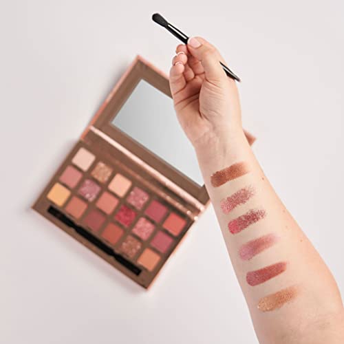 W7 Socialite Pressed Pigment Palette - 18 Pink Nude Colors - Flawless Long-Lasting Glam Makeup #TOP3