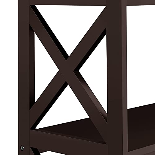 Yaheetech YT-00090549 Television Stands & Entertainment Centers With 3 Tier Storage Shelf Tv Stand For Living Room, Espresso thumb #5