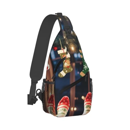 Bolso Crossbody Unisex Negro con Diseño Cartoon miniatura 7