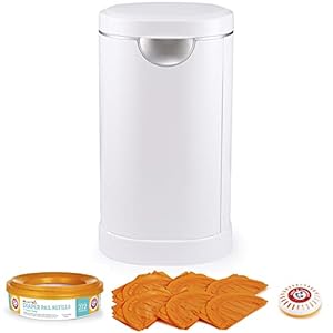 Munchkin Diaper Pail Baby Registry Starter Set, Powered by Arm and Hammer, Includes 1 Month Refill Supply and Baking…