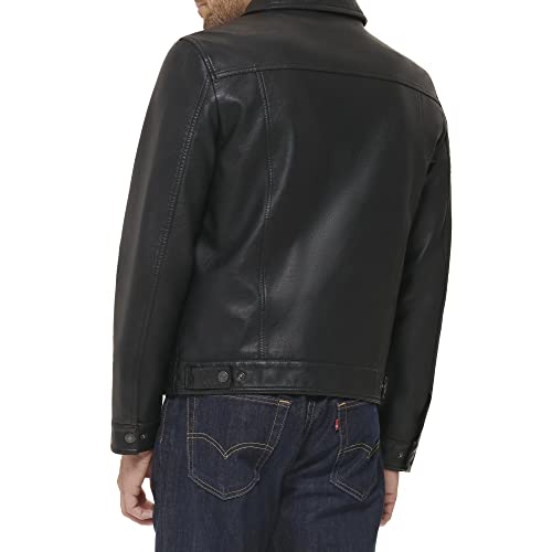 Image of Levi's Men's Faux Leather Classic Trucker Jacket