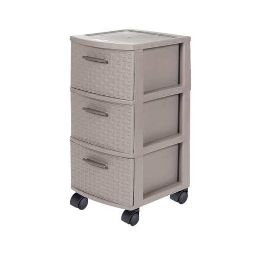 La mejor selección de Cajonera de Plastico Walmart los 5 mejores. 44 MQ Cajonera De Almacenamiento Multiusos Organizador 3 Niveles Taupe