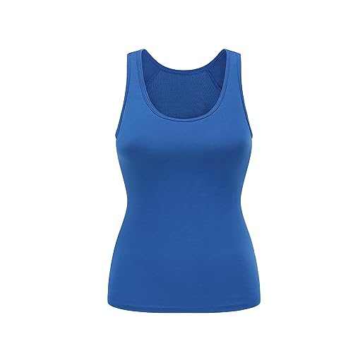 Image of Womens Modal Built-in Bra Padded Camisole Yoga Tanks Tops