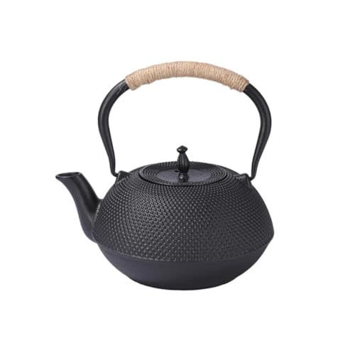 Hrzisda IHクッキングヒーター対応、直火加熱対応の鉄瓶。鉄器、鋳物、茶道具、鉄分補給、伝統工芸品。オフィス、厨房、茶室、飲食店などに最適な、茶漉し付きのカボチャ型鉄瓶。鉄分補給、直火、健康、お土産、デモンストレーションなど、様々な用途でご利用いただ