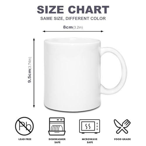 Cadeau collègue idée originale avec les tasses à sublimation Sumex blanches en céramique - 3