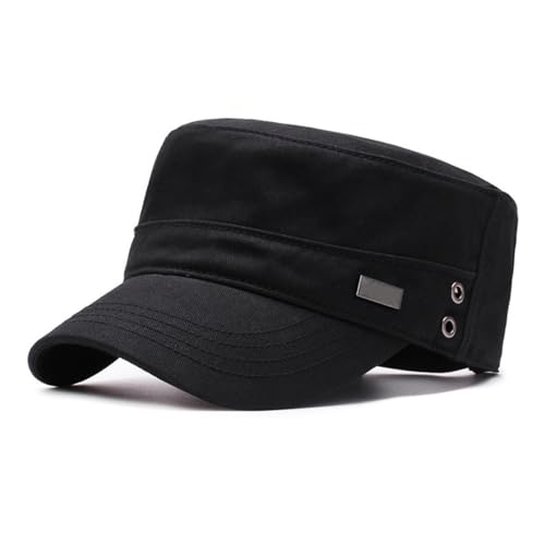 HIQIU Military Cap Herren Armee Kappe Cadet Hut, Unisex Vintage...