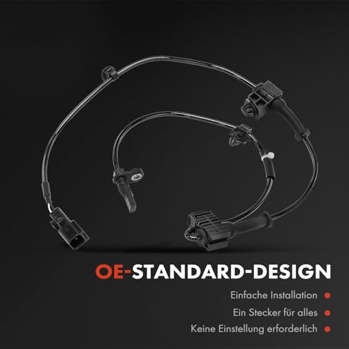 Frankberg 1x ABS Sensor 2-polig Vorderachse Kompatibel mit CX-5 GH KE 2.0L 2016-2017 CX-5 KF 2.0L-2.5L 2017-2024 CX-5 Van KE 2.0L-2.5L 2016-2017 Replace# KA0G4370X