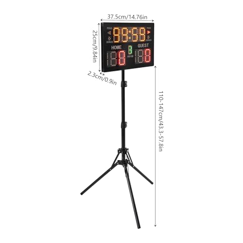 Marcador electrónico portátil con trípode ajustable negro miniatura 2