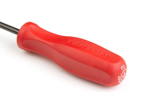 Image of TEKTON Long P2 Hard Handle Screwdriver (Black Oxide Blade) | DSP14002 | Made in USA