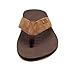 FLOJOS Men's Fiji Flip-Flop, Brown/Gum, 12
