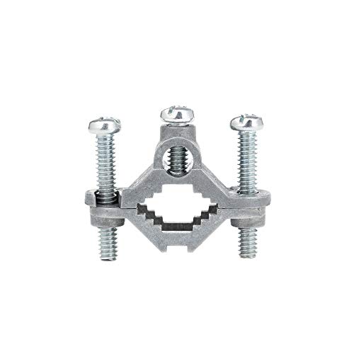 Antenna Mast Grounding Clamp, Ancable 2-Pack Electrical Ground Rod Clamp 1/2 to 1 Inch for Antenna, Coax Cable, TV Tower, Electronic Fence, etc