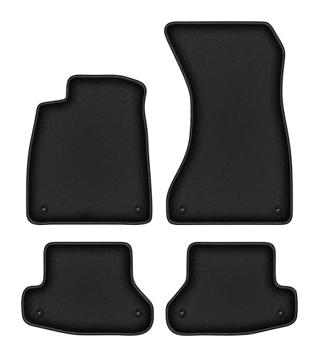 Tapis Audi A5 F53 en velours premium noir sur mesure pour Coupé
