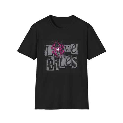 AJ Cool Lee Wrestling Tee, Stylish Graphic T-Shirt - Love Bites Design, Casual Wear, Gift for Her, Trendy Fashion, Comfort