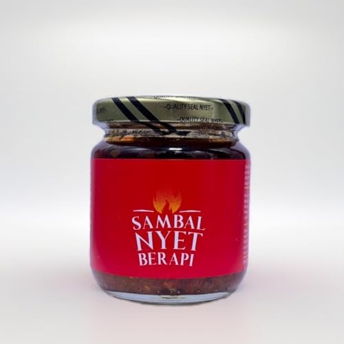 Fiery Nyet Berapi Sambal by Khairulaming - Viral Malaysian Spicy Chili Sauce | Authentic Malaysian Taste | Perfect for Rice, Stir-Fries, Marinades & More | Halal and Vegan Product | Hard to Find in the US!