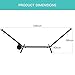 Wilsall Portable Hammock with Stand Included with Wheels Outdoor Double 2 Person Heavy Duty Hamacas con Base 450 lb Capacity