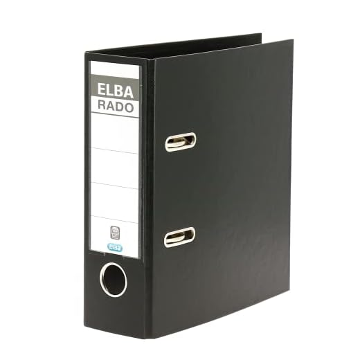 Elba Ordner A5, Kunststoff, rado plast, hoch 7,5 cm breit, schwarz