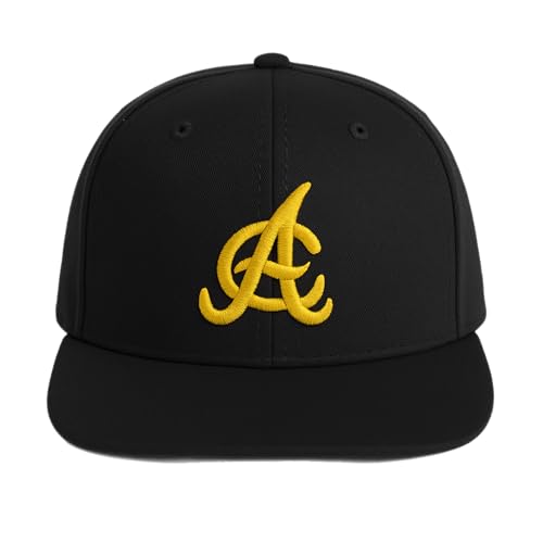 LIDOM Aguilas Cibaeas Baseball Adjustable Black-Yellow Snapback Replica (Black-Yellow Logo)