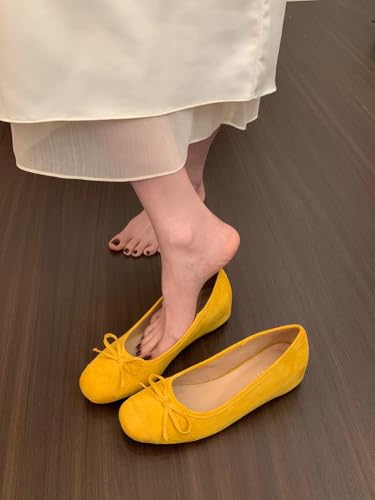 Niction Women's Mary Jane Shoes Round Toe Flats with Bowknot Slip On Comfortable Shoes Women Ballet Flats for Wedding Work Office Business2