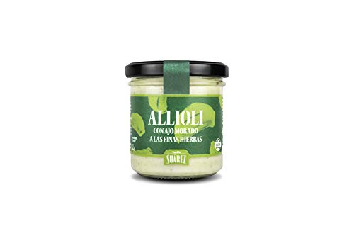 Alioli con ajo morado a las finas hiervas - Familia Suarez - Tarro 135gr