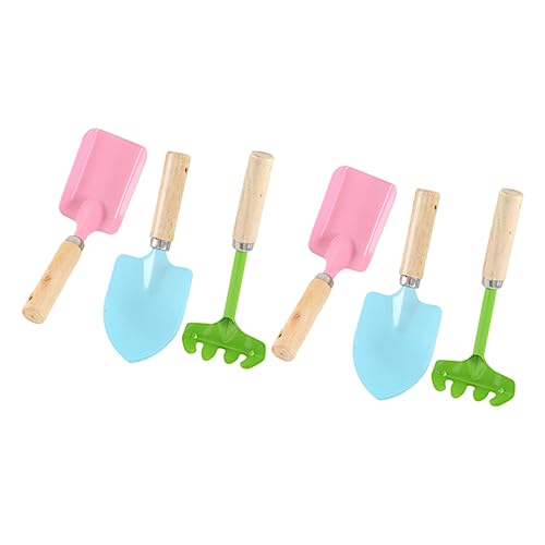 ERINGOGO 2 Garden Tools Toy for Wooden Garden Tools Gardening Tools, 19X7.9CM