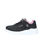 Skechers baby girls Uno Lite Sneaker, Black/Rose Gold, 11.5 Little Kid US