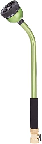 Rocky Mountain Goods Varita de riego de 18 pulgadas con 9 patrones de pulverización, boquilla rociadora de manguera de jardín de aluminio duradera