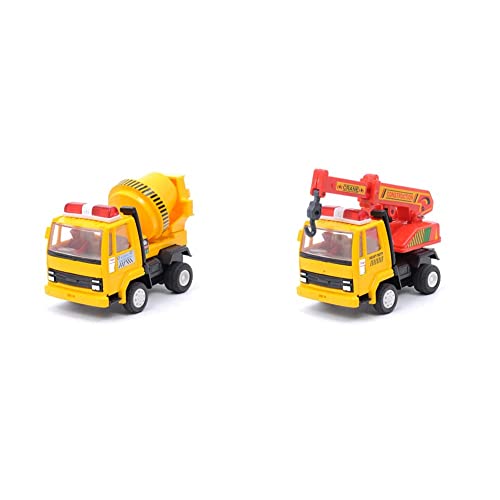 Centy Toys Crane (Multicolor) Pull Back Concrete Mixer (Yellow) - Adult