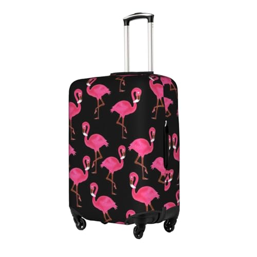 Lovely Pinks Flamingos Print Luggage Cover Washable Suitcase Anti-Scratch Suitcase Cover Protective Cover Fits 18-32 Inch2