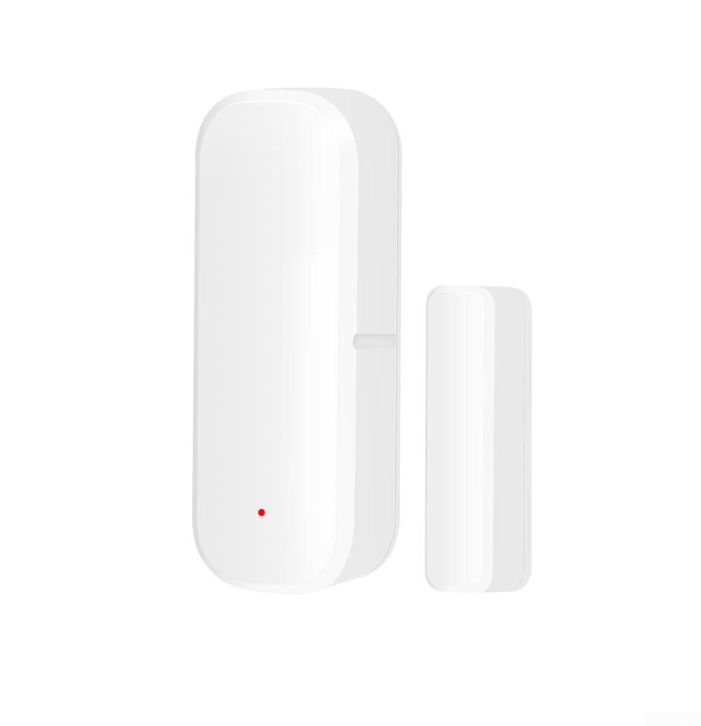 TUYA - Paquete de 4 Sensores WiFi de Puerta Inteligente, Alarma Con Notificación, Control Por Aplicación, Contacto Magnético Para Seguridad