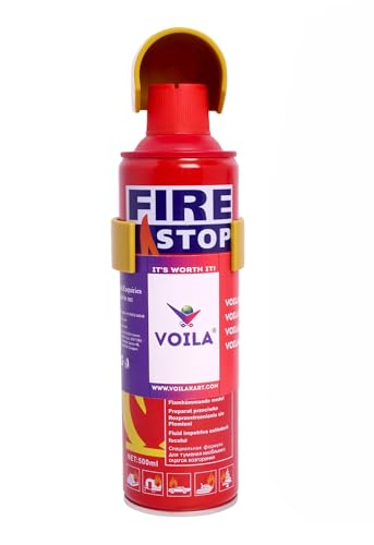 VOILA Aluminium 500 ml Fire Extinguisher Spray with Stand