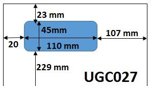 5000 feuilles avec étiquette intégrée pour Amazon. étiquette grand format 110 x 45 mm
