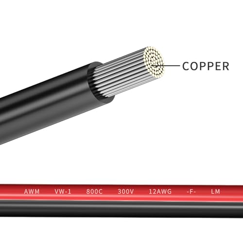 XT60 to Solar Connector Extension Cable 12AWG XT60 Solar Panel Charging Cable 3M/10ft for RV Portable Power Station Battery Pack