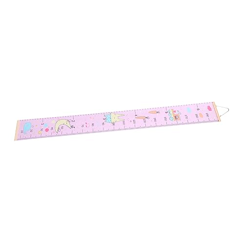 JOINPAYA 1 Pc dibujo de medidas de altura decoración de la de los ligero chica Decoración para de bebés cuelga cuadros etiqueta de la pared colgante Madera rosa