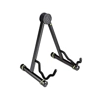 A-Frame Universal Guitar Stand Straightforward, stone solid construction. Soft rubber backrest and TPU padding Two spray angles Folds flat for transport and storage.