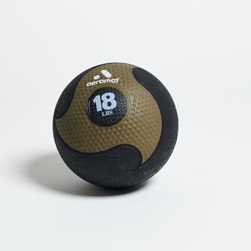 Aeromat AGM Group Deluxe Medicine Ball, 18 Pounds, Black/Bronze