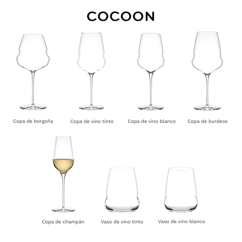 Copas de champán set de 6 Stölzle Lausitz Cocoon extravagantes de 340ml 8