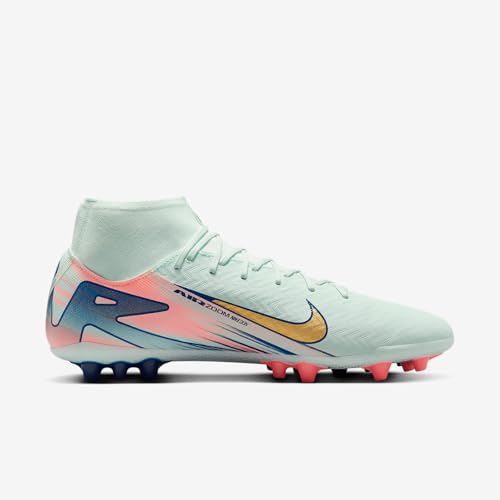 Nike Superfly 10 Academy Mercurial Dream Speed AG High-Top-Fußballschuhe (FZ1191-300, Barely Green/Crimson Pulse/Metallic Gold Coin)… – Ansicht 3