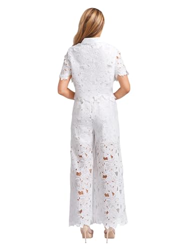 Sywiyi 2 Piece Dress Suit for Women Casual Party Summer Outfits Short Sleeve Tops with Wide Leg Pants Sets2