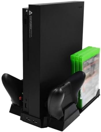 OSTENT Vertical Cooling Cooler Stand Charger Disc Storage for Xbox One X Console Controller image 2