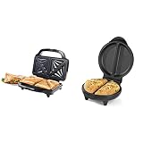 Salter EK2017S Electric XL Deep Fill Sandwich Toaster Press & EK2716 Non-Stick Omelette Maker, 750 W, Dual Plates, Easy Clean, Cook with Little to No Oil, 2-3 Minute Heat-Up Time, Black