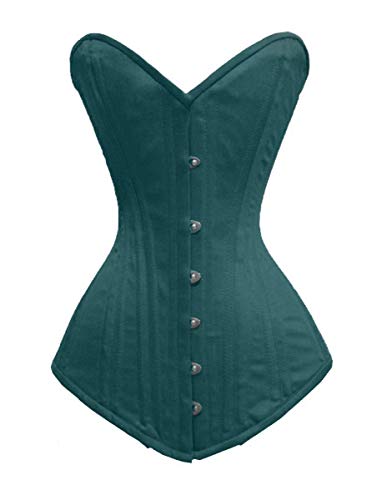 Corset Gothique Overbust Femme Coton pour Soirée Steampunk et Fête